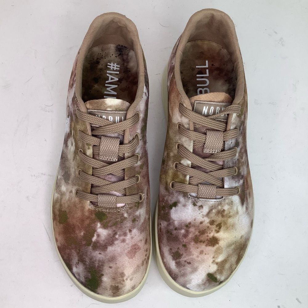 NoBull Tie-Dye Canvas Low Top Trainer Runner Multicolor Women Sneaker Shoes Sz 7 - Picture 7 of 10